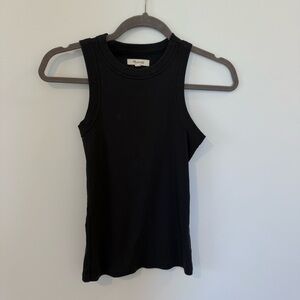 Madewell Black Fitted Sleeveless Tank Top